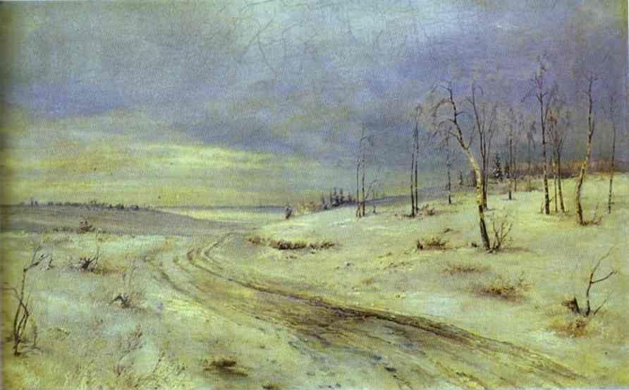 Alexey Savrasov. A Winter Road.