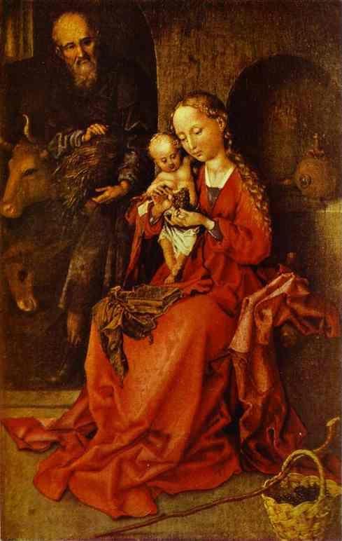 Martin Schongauer. The Holy Family.
