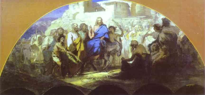 Henryk Siemiradzki. Entrance of Christ into Jerusalem.