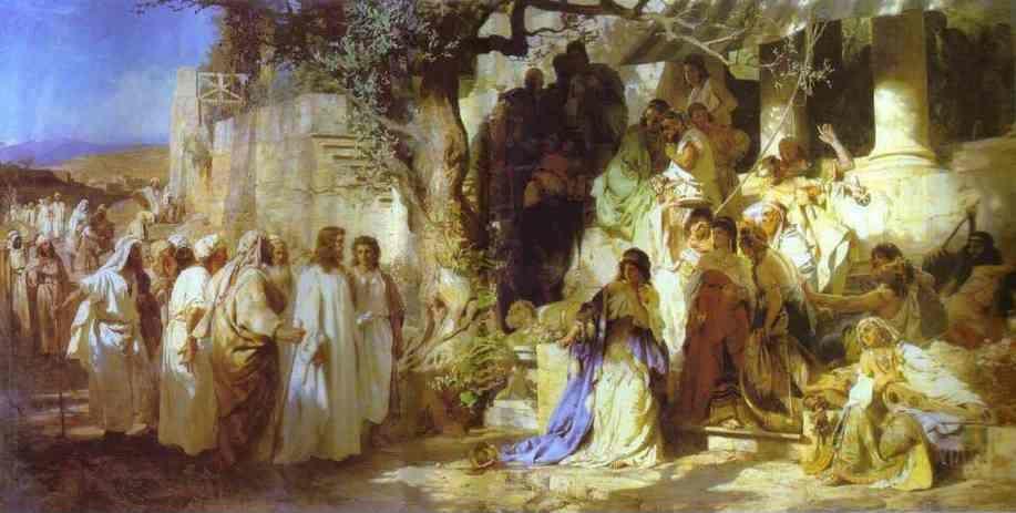 Henryk Siemiradzki. Christ and Sinner. The First Meeting of Christ and Mary Magdalene.