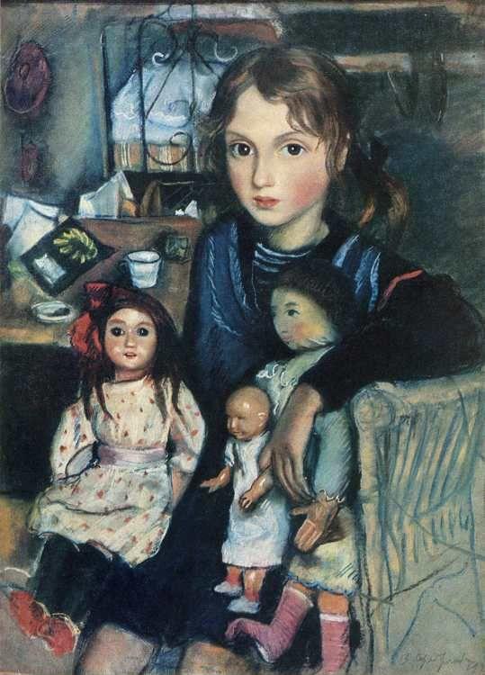 Zinaida Serebriakova. Katya with Dolls.