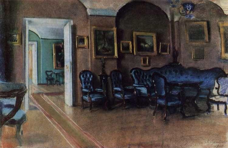 Zinaida Serebriakova. Gatchina Palace. Interior.