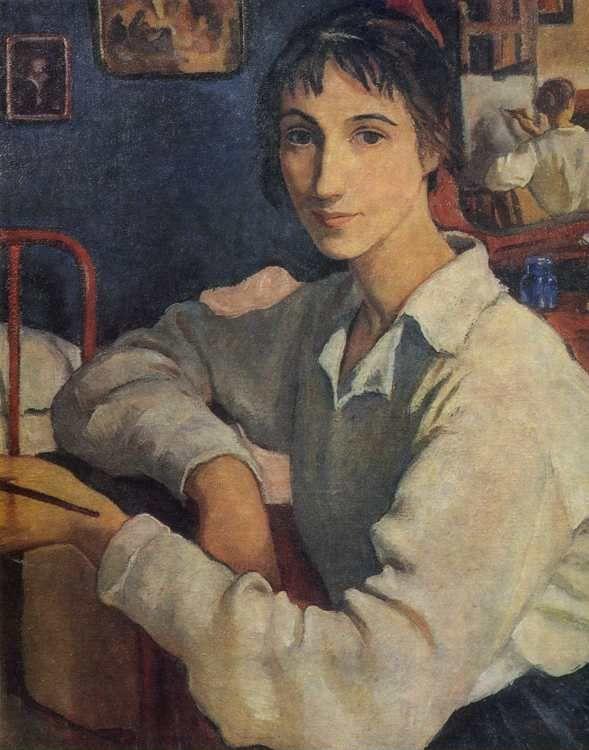 Zinaida Serebriakova. Self-Portrait in a White Blouse.