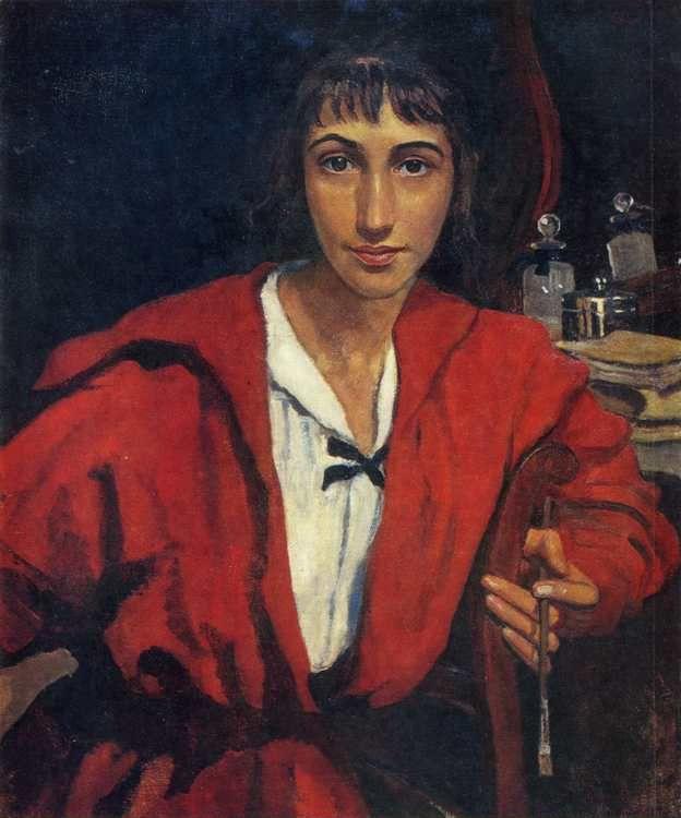 Self-Portrait in Red.