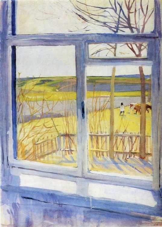 Zinaida Serebriakova. View from a Window. At Neskuchnoye.