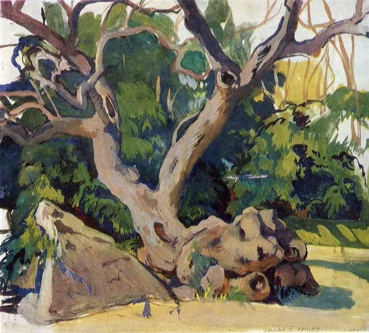 Zinaida Serebriakova. Trees in the Crimea.
