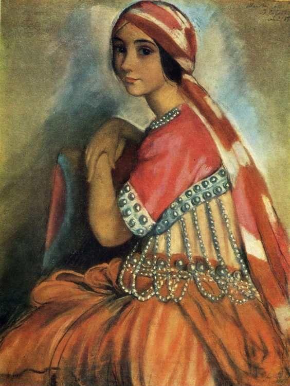 Portrait of Lydia Ivanova in a Stage Costume.