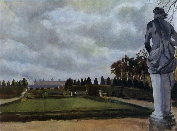 Zinaida Serebriakova. The Park of Versailles in Autumn.