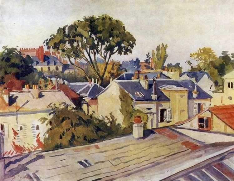 Zinaida Serebriakova. Versailles. Roofs.
