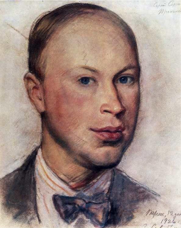 Portrait of Sergei Prokofyev.