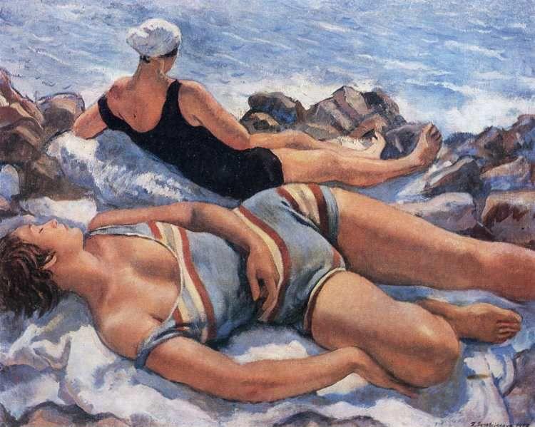 Zinaida Serebriakova. Beach Scene.