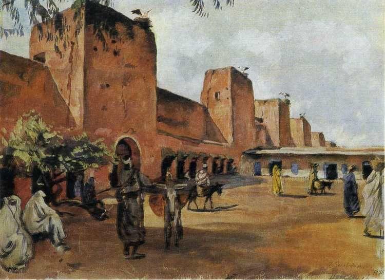 Zinaida Serebriakova. Marrakesh. Walls and Towers of the Town.