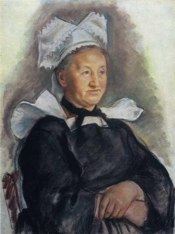 Zinaida Serebriakova. Old Woman in a Cap. Brittany.