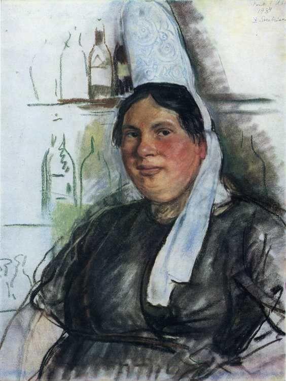 Zinaida Serebriakova. The Bistro Owner. Pont l'Abbe.