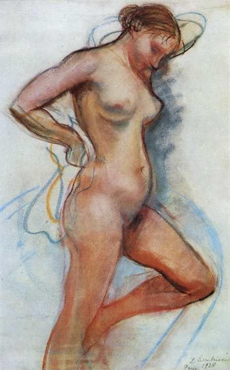 Zinaida Serebriakova. After Bathing. Sketch.