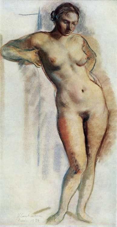 Zinaida Serebriakova. Standing Nude.