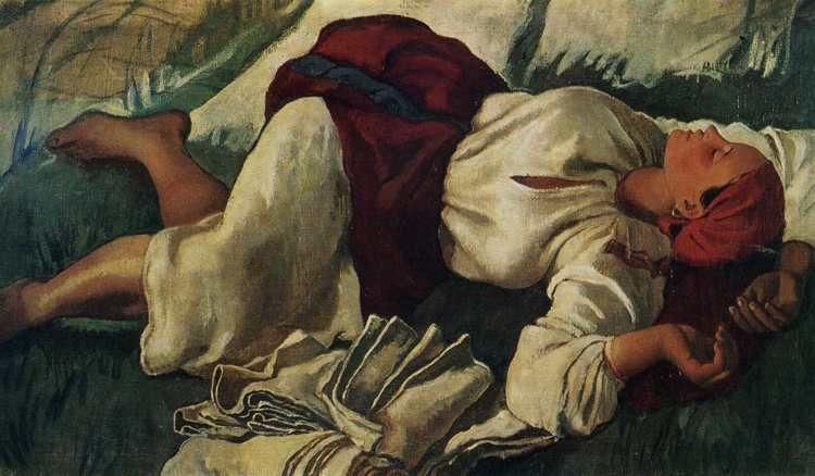 Zinaida Serebriakova. Peasant Woman Sleeping.