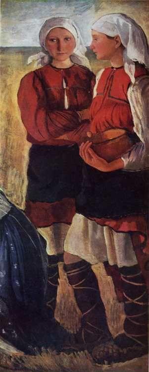 Zinaida Serebriakova. Two Peasant Lasses.