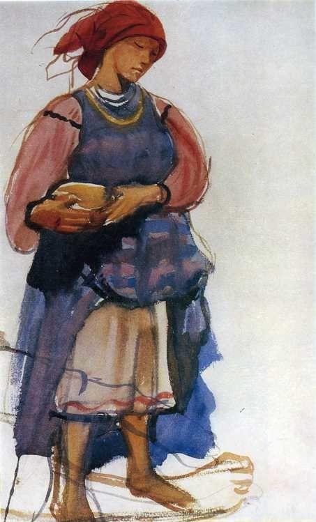 Zinaida Serebriakova. Peasant Woman. Study.