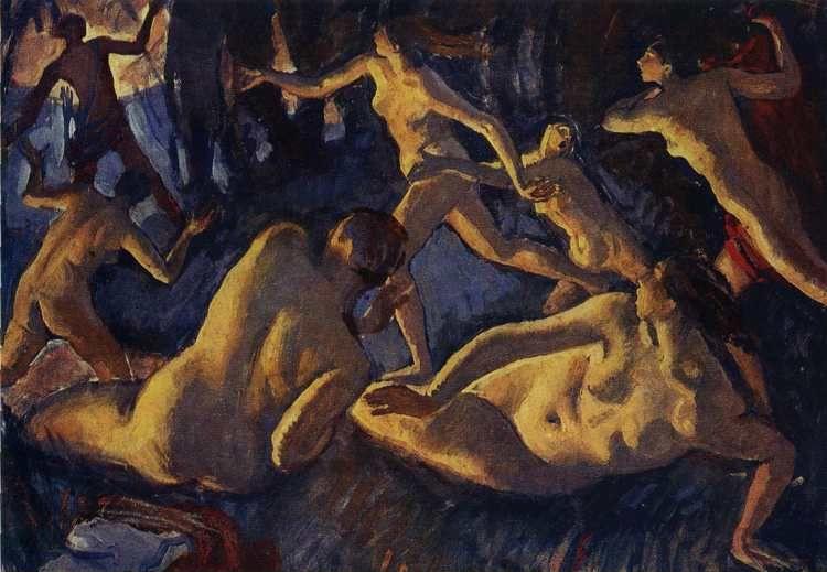 Diana and Actaeon. Study of composition.