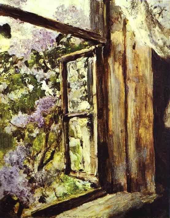 Valentin Serov. Open Window. Lilacs.