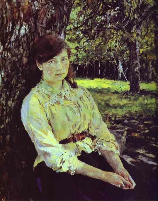 Valentin Serov. Girl in the Sunlight. Portrait of Maria Simonovich.