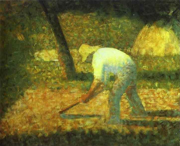 Georges Seurat. Peasant with a Hoe.