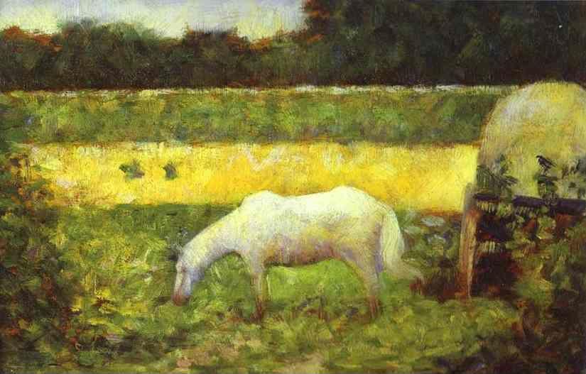 Georges Seurat. Landscape with a Horse.