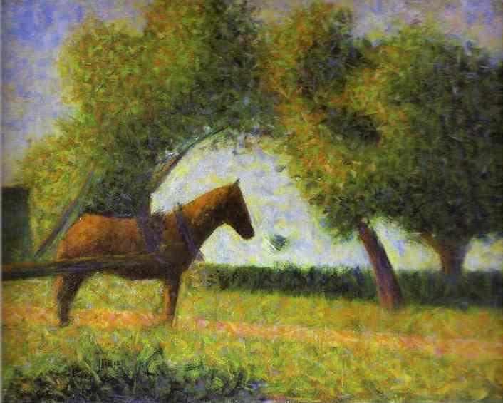 Georges Seurat. Horse in a Field.