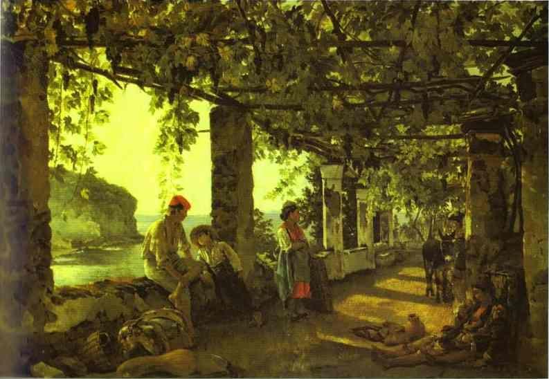 Sylvester Shchedrin. A Porch Twined with Vines.