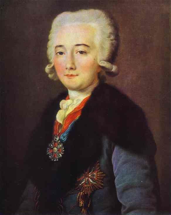 Mikhail Shibanov. Portrait of Alexander Dmitryev-Mamonov.