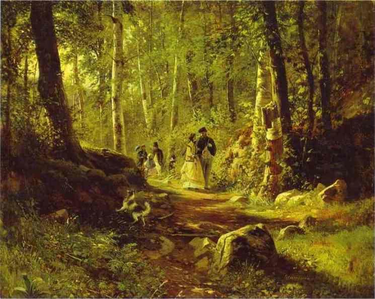 Ivan Shishkin. A Walk in the Forest.