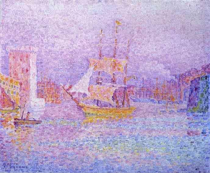 Paul Signac. Harbour at Marseilles.
