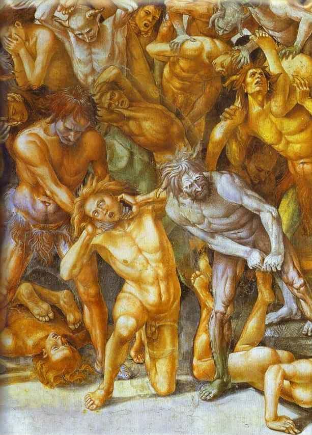 Luca Signorelli. The Hell. Detail.