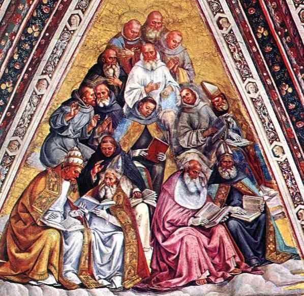 Luca Signorelli. The Doctors of the Church.