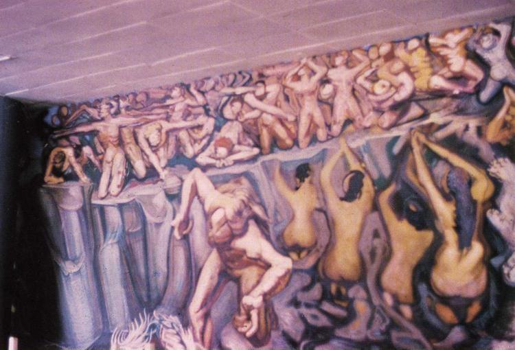 David Alfaro Siqueiros. Defense of the Future Victory of Medical Science over Cancer. Detail.