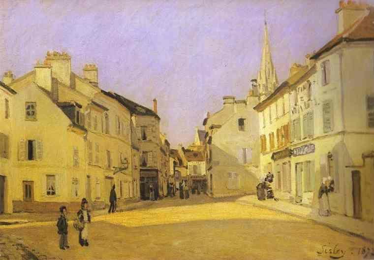 Alfred Sisley. Square in Argenteuil (rue de la Chaussée).
