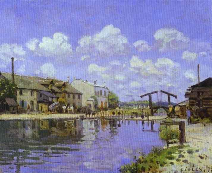 Alfred Sisley. The Saint-Martin Canal.