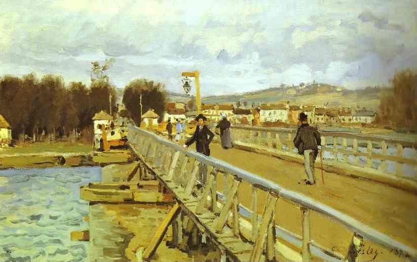 Alfred Sisley. Footbridge at Argenteuil.