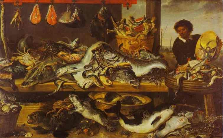 Frans Snyders. Fish Stall.
