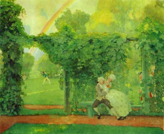 Constantin Somov. The Laughed Kiss.