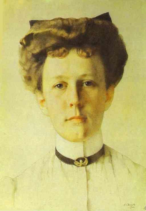 Constantin Somov. Portrait of Baroness Alexandra Nolde.