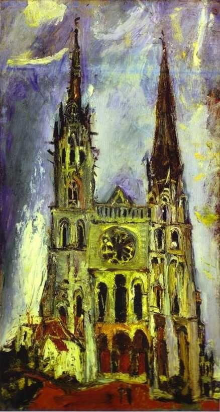 Chaim Soutine. Chartres Cathedral/La cathédrale de Chartres.