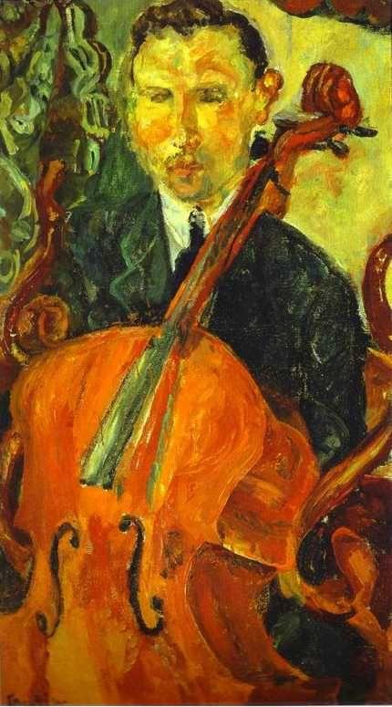 Chaim Soutine. The Cellist (Serevitsch)/ Le violoncelliste (M. Serevitsch).