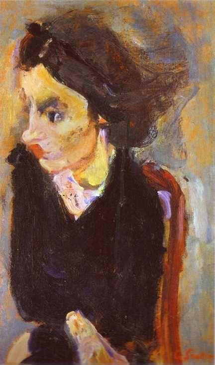 Chaim Soutine. Woman in Profile (Portrait of Madame Tennent).