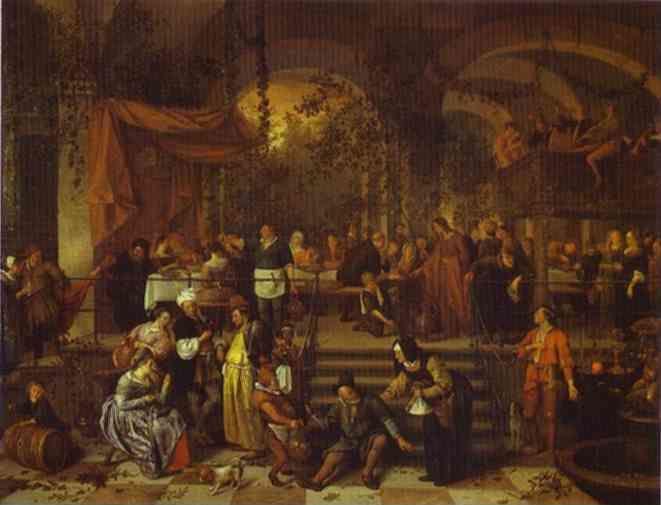 Jan Steen. The Marriage Feast at Cana.