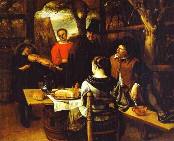 Jan Steen. The Meal.
