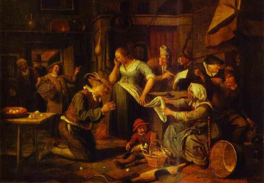 Jan Steen. Signing of a Marriage Contract.