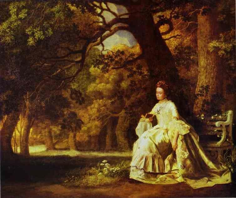 George Stubbs. Lady Reading in a Wooded Park.