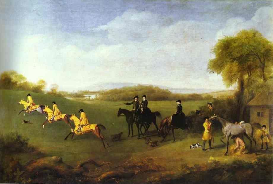 George Stubbs. Racehorses Belonging to the Duke of Richmond Exercising at Goodwood.